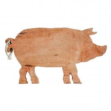 Gracie Oaks Mervine Wood Pig Cutting Board GRCK2405